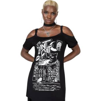 Image 1 of KILLSTAR тениска KILLSTAR - Cat Attack - черно - KSRA009930