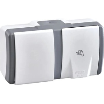 Image 1 of MONO КЛЮЧ СХ1 И КОНТАКТ ОТКРИТ МОНТАЖ ip54 mono octans БЯЛ СИВ (mn-154-020001-180)