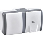 MONO КЛЮЧ СХ1 И КОНТАКТ ОТКРИТ МОНТАЖ ip54 mono octans БЯЛ СИВ (mn-154-020001-180)