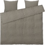 Juna Спално бельо Bæk & Bølge с 2 калъфки за възглавници 60 x 63 cm 200 x 220 см черно и бежово (637094)