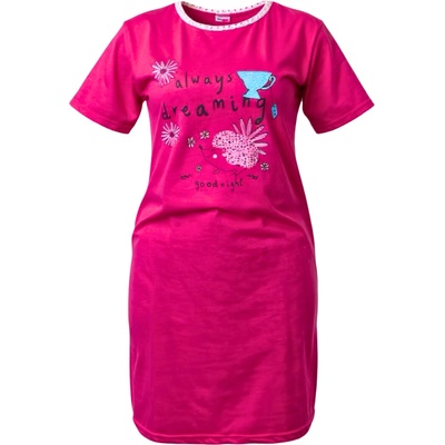 noční košile tmavě růžová 23-602