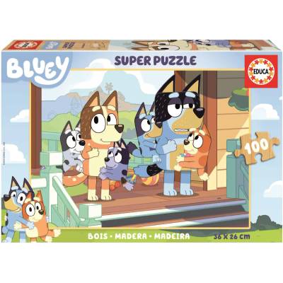 Educa - Puzzle Bluey wooden - 100 piese