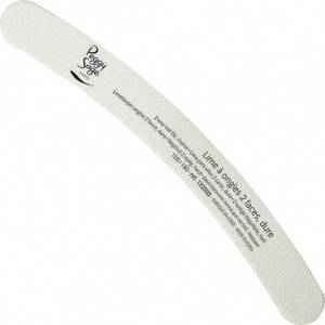 PEGGY SAGE Nail file banana double-sided 100/180, white