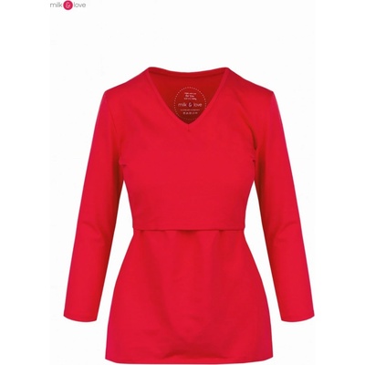 Kojící tričko 7/8 Milk Shirt Red