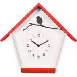 NeXtime Стенен часовник Cuckey червен (3109ro)