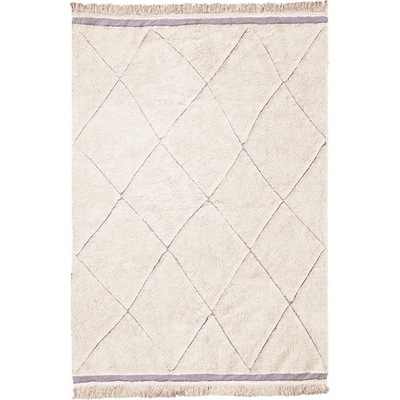 Lorena Canals Кремав ръчно изработен памучен килим подходящ за пране 140x200 cm Bereber - Lorena Canals (C-RUC-BER-M)