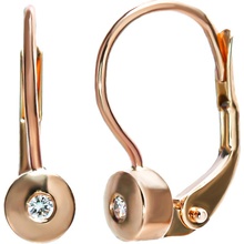 Blink-Blink Klasické náušnice s diamantmi ružové zlato 3224RDG