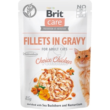 Image 1 of Brit Care Cat Fillets in Gravy - Chicken 6 х 85 г