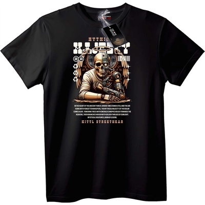 NOONEBRAND Тениска Митични Черепни Крила - L, White