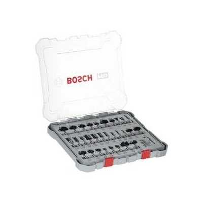 BOSCH 2607017475 / Smíšená sada tvarových fréz s vřetenem 8 mm / 30 ks (2607017475)