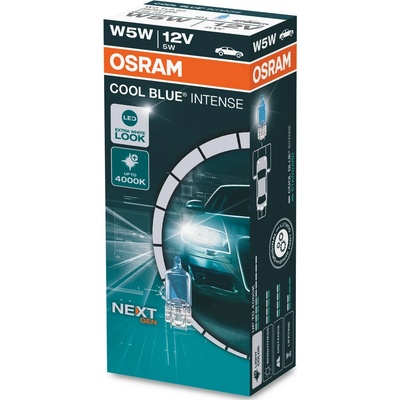 Osram Cool Blue Intense W5W W2,1x9,5d 12V 5W 2825CBN