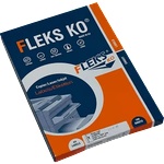 Fleks Ko Етикети Fleks Ko Бели, прави ъгли, 210x297 mm А4, 100 л. 1 етик. /лист рязан гръб