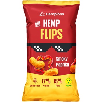 Hempions Био конопени снакс флипс с пушен пипер - 70 g