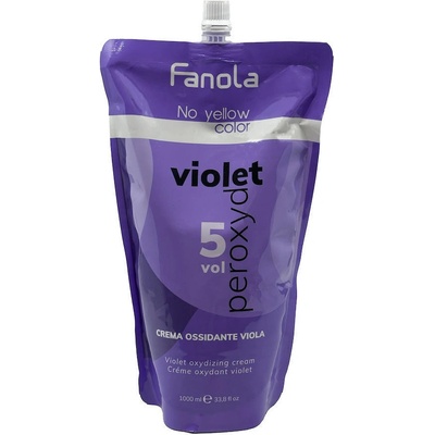 Fanola No Yellow Color Violet Peroxide Krémový vyvíječ 5 Vol. 1000 ml