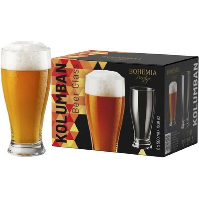 BOHEMIA PR sklen KOLUMBAN pivo 6 x 500 ml