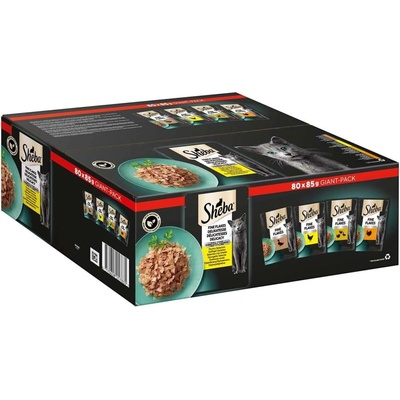 Sheba giant pack drůbeží variace v želé 80 x 85 g