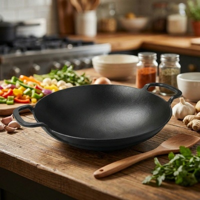 LAVA METAL Liatinová panvica wok 38 cm