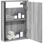 vidaXL Огледален шкаф за баня сив сонома 42x12x60 см инженерно дърво (842434)
