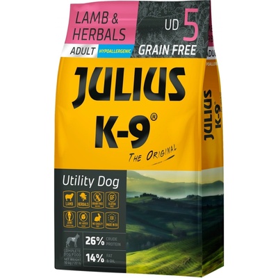 Julius K-9 Grain Free Adult Utility Dog Lamb & Herbals 10 kg