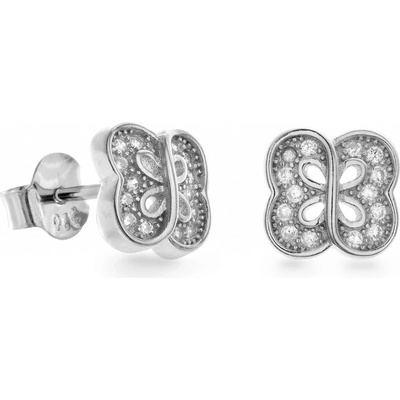Again Jewelry Půvabné stříbrné náušnice s kubickými zirkony AJNS0026