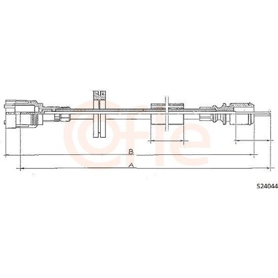 Hřídel tachometru COFLE 92.S24044