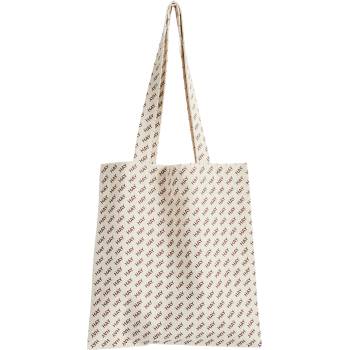 Hay Чанта тип торба Hay Logo Tote бежова и цвят бордо (AD566-A872)