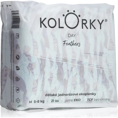 Kolorky Day Feathers EKO M 5-8 Kg 21 ks