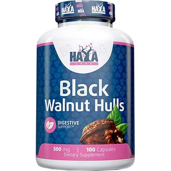 Image 1 of Haya Labs Black Walnut Hulls 500 mg [100 капсули]