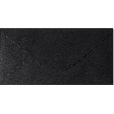 Galeria Papieru DL obálka Pearl černá, 220 x 110 mm, 10 ks