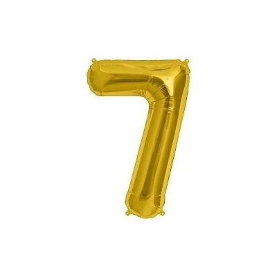Foliový balónek číslo 7 zlatý