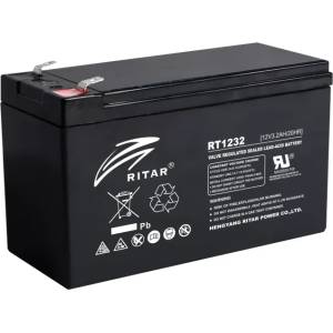Ritar power Оловна Батерия RITAR (RT1232) 12V / 3.2 Ah - AGM 134 / 67 / 60 mm (RITAR-RT1232)