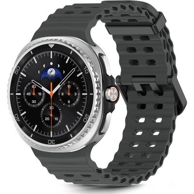 Tech-Protect Силиконова каишка за Samsung Galaxy Watch 8 (40/44mm) / 8 Classic (46mm) от Tech-Protect IconBand Pro - Black (5906302331178)