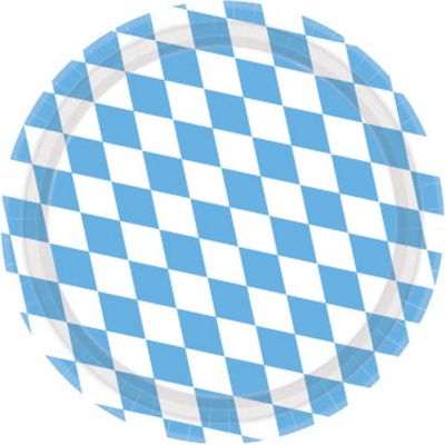 Amscan EKO Papírové talíře Oktoberfest klasik 23 cm
