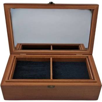 Луксозна дървена кутия за бижута от липа (7147)