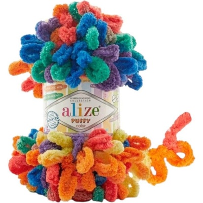 Puffy color pletení bez jehlic/háčku