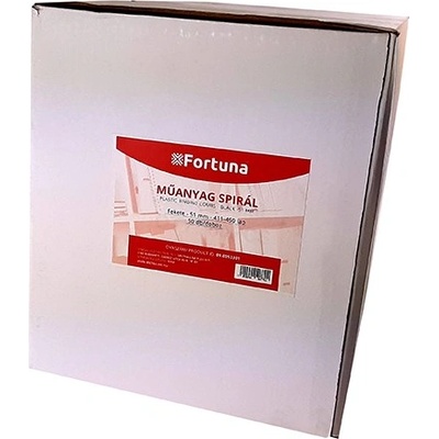 FORTUNA Спирала за подаване на документи от пластмаса fortuna 51 мм 411-450 листа черна 50/барабан 09.0053301 (09.0053301)