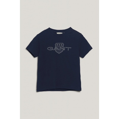 Gant Relaxed Contrast Shield T-shirt Evening Blue