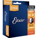 Elixir 16540 Nanoweb Super Light 9-42 3 Pack Set Electric Strings