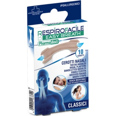 Pharmadoct nosní náplasti proti chrápání 5,6 x 1,8 cm 10 ks - ulevím od ucpaného nosu.