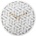 NeXtime Стенен часовник Discrete бял (3215WI)