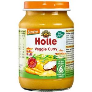 Holle Био зеленчуково пюре Holle - Зеленчуково къри, 190 g (BB210532) - ozone
