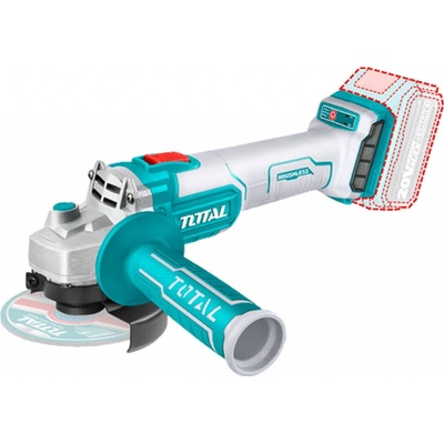 TOTAL Bruska úhlová AKU, 115mm, Brushless, 20V Li-ion, 2000mAh, industrial, bez baterie a nabíječky EXTTAGLI201158