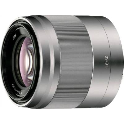 Sony Обектив sony sel 50mm f1.8 silver (4905524796667)