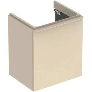 Geberit Долен шкаф Geberit Smyle Square за стенен умивалник, пясъчно сив, 1 врата, десен ограничител 54 см (500.365.JL.1)