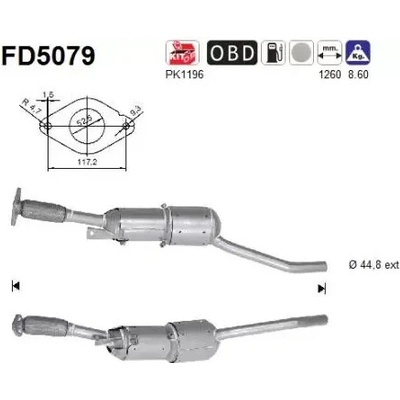 AS Filtr pevných částic ASA FD5079