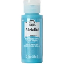 FolkArt metallic acrylic paint 59 ml metallic turquoise shimmer