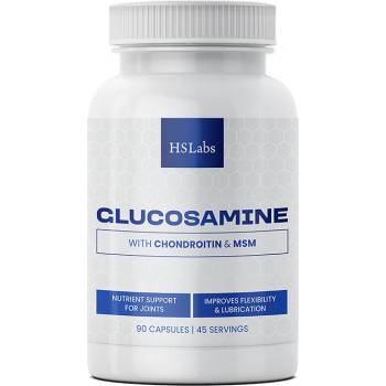 HS LABS - GLUCOSAMINE + MSM + CHONDROITIN - 90 capsules Hs labs - glucosamine + msm + chondroitin
