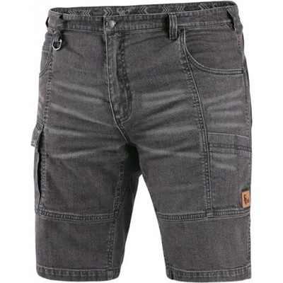Canis CXS Kraťasy jeans MURET pánské šedo-černá