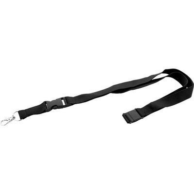 Snúrka na krk Revent Plus RPET lanyard čierna