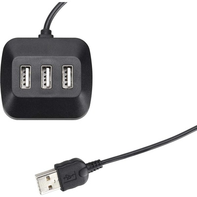 HR Grip 3-портов USB-A хъб (черен) - HR GRIP 3-port USB-A Hub (11010711)